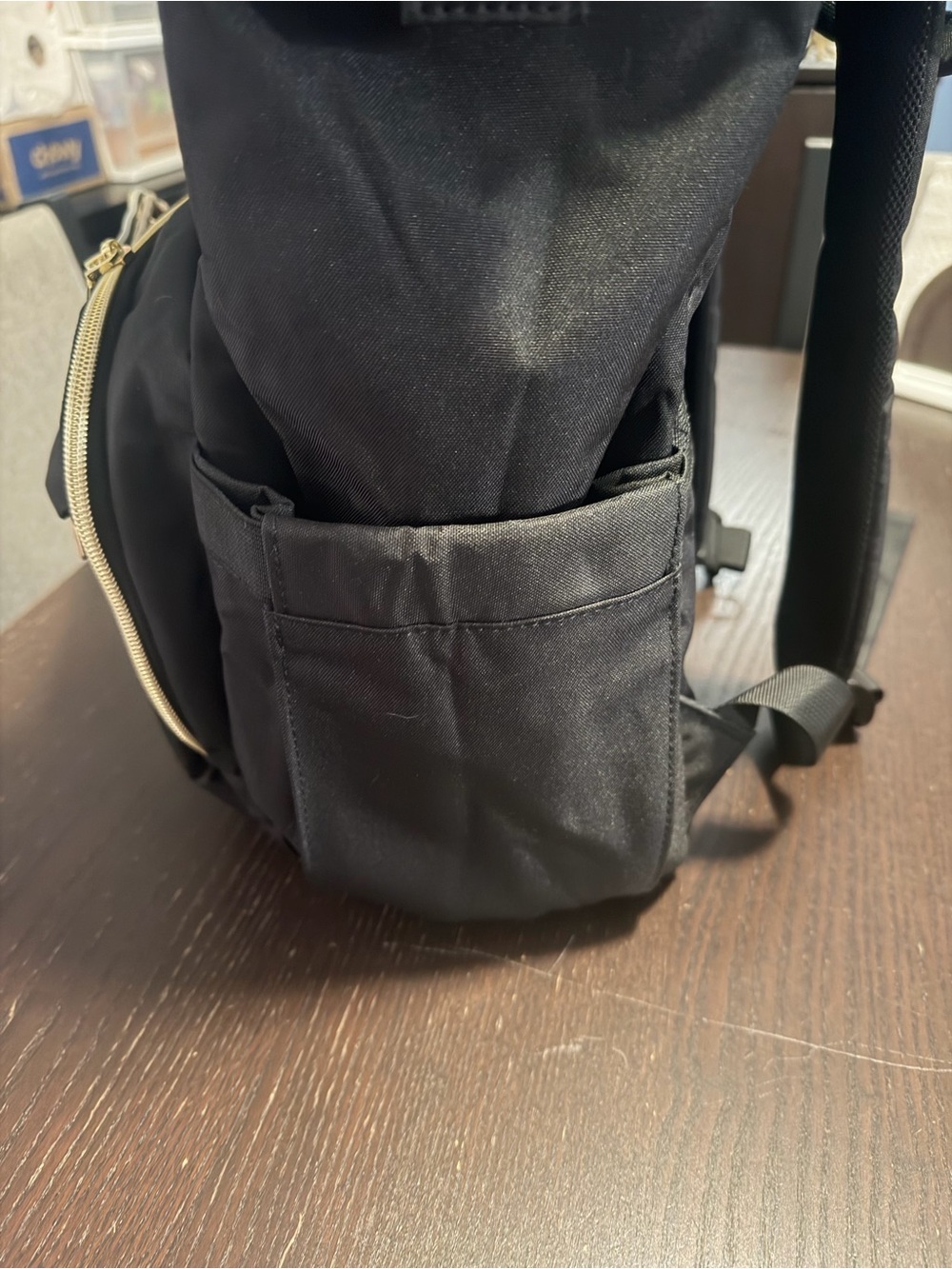 Lovevook Black Backpack with Gold Accents - Picture 5 of 6